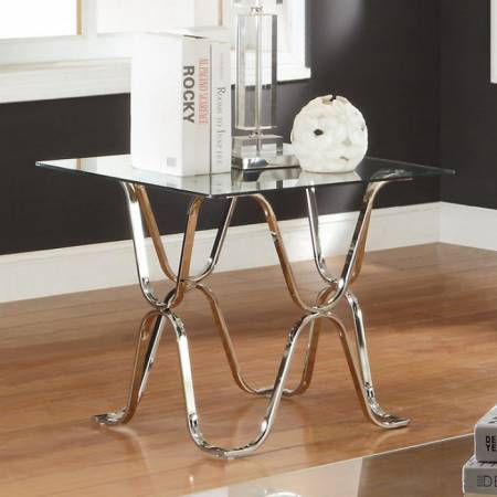 VADOR END TABLE Beveled Glass